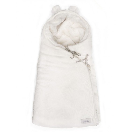 Saco teddy Powder Ivory