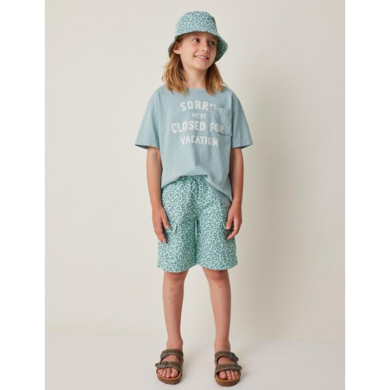 Bermuda cargo animal print