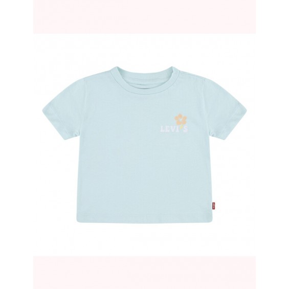 Camiseta verde claro flor