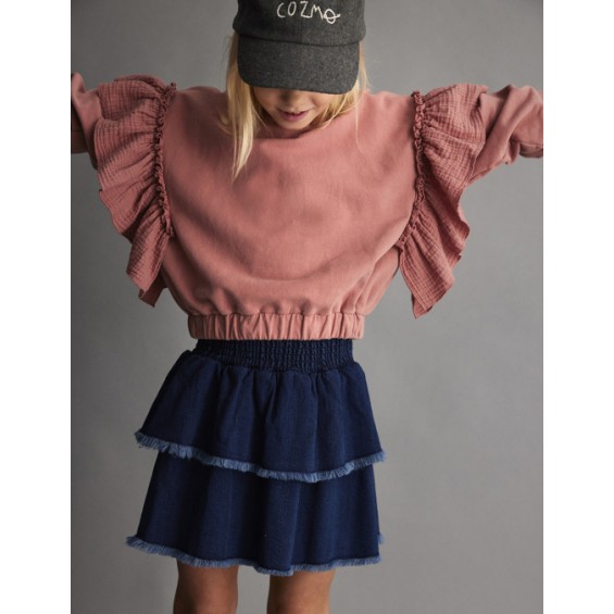 Silvia. Sudadera volantes