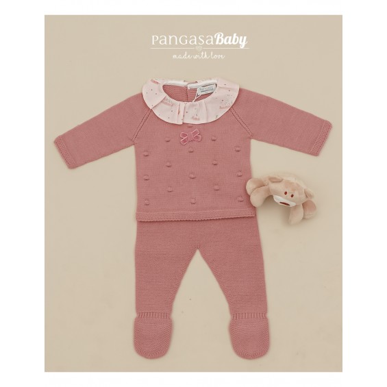 Conjunto polaina florecitas