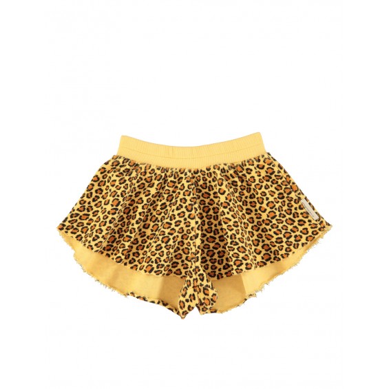 Short felpa leopardo