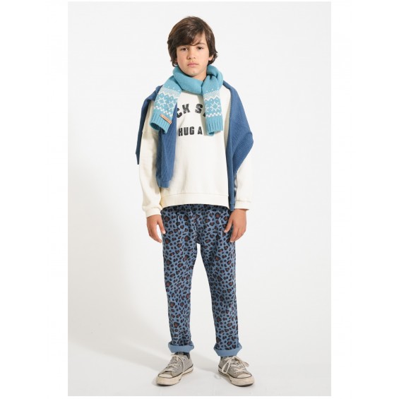 Pantalon pana print