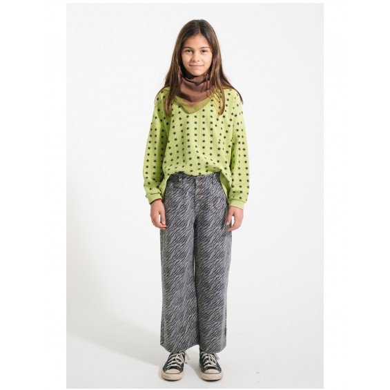 Pantalon pata ancha print