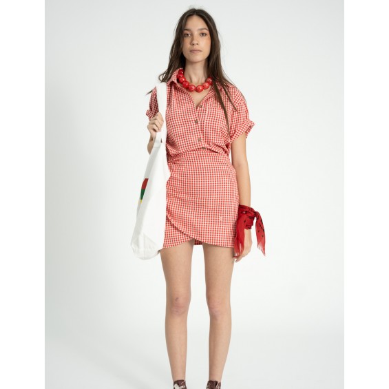 Camisa mc vichy rojo