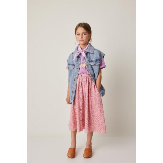Falda larga print