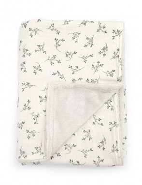 Manta polar L Olive Bloom