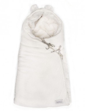 Saco teddy Powder Ivory