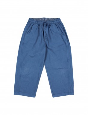 Pantalon largo popelin