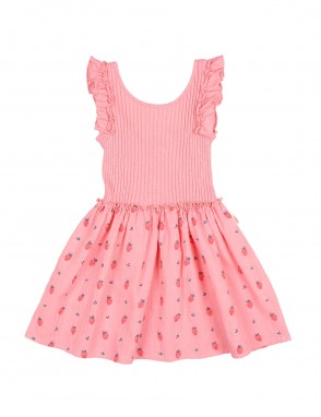 Vestido combi fresas