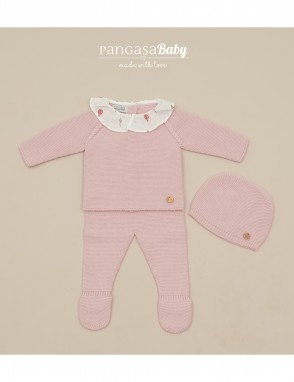 Conjunto 3 piezas recien rosa