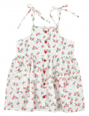 Vestido tirante fino flores