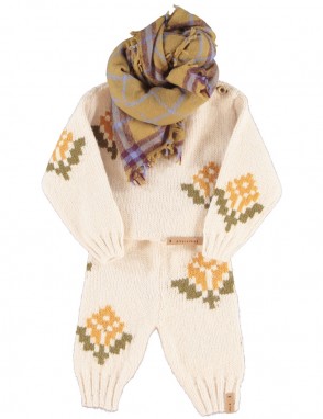 Pantalon bb punto flores