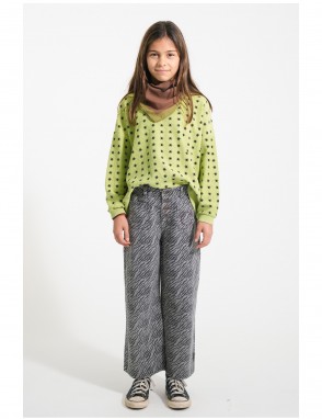 Pantalon pata ancha print
