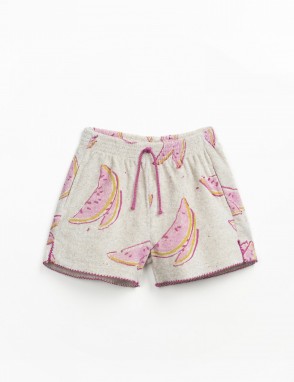 Short felpa estampado