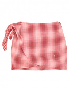 Mini vichy rojo nudo