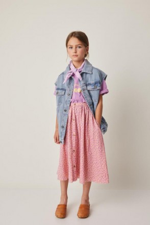 Falda larga print
